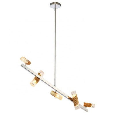 Nice Lighting Unique Design Irregular Chrome & Alumina Gold Acrylic Simple Modern G9 Pendant Lamp