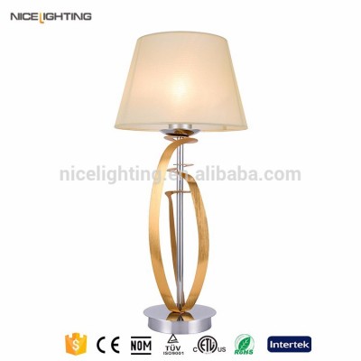 New Arrivals wholesale mirrored hotel table lamp with lamp shade