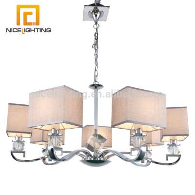 American morden design crytal hanging pendant lamp with glass