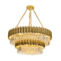 Modern Luxury lighting wholesale light hot sale villa hotel crystal pendant lamp K9 crystal chandelier lighting